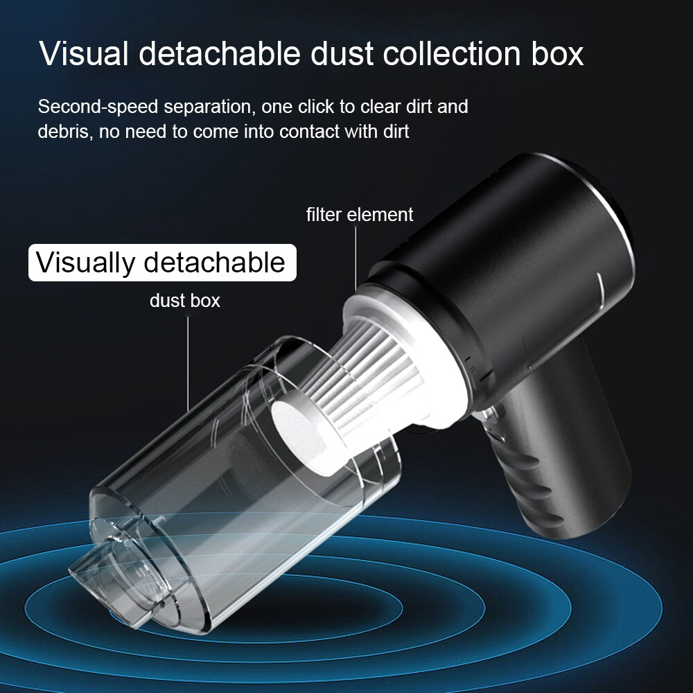 120W Cordless Handheld Vacuum Cleaner — Mini Portable Car & Home Wireless