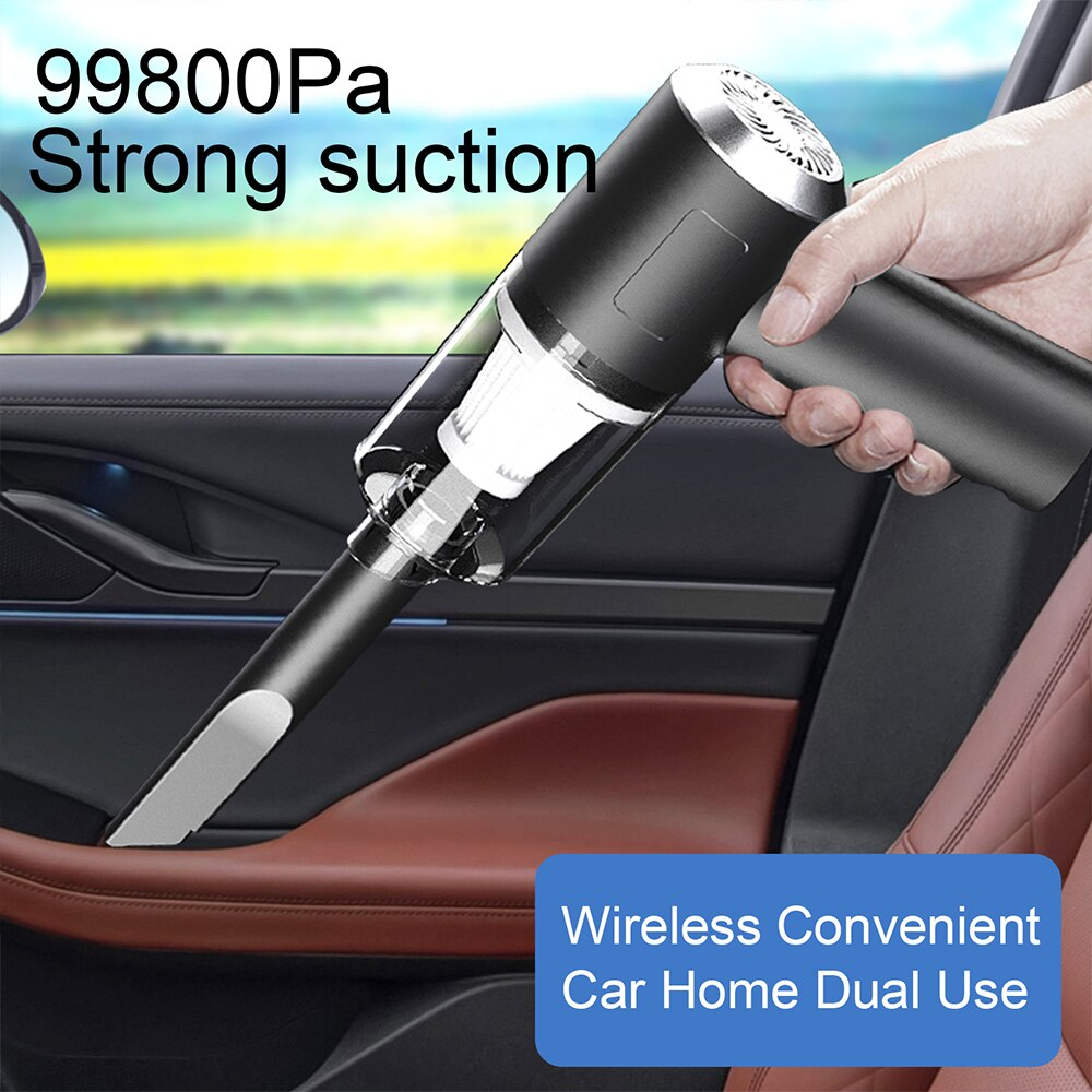 120W Cordless Handheld Vacuum Cleaner — Mini Portable Car & Home Wireless