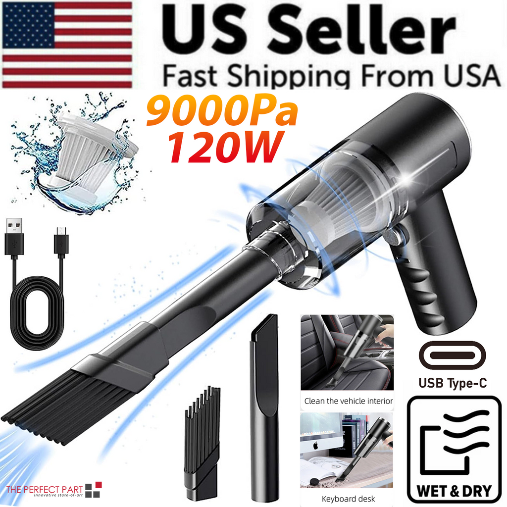 120W Cordless Handheld Vacuum Cleaner — Mini Portable Car & Home Wireless