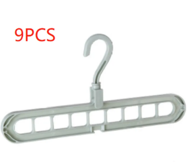 Cintre organisateur gain de place — Rangement multi-fentes pour placard