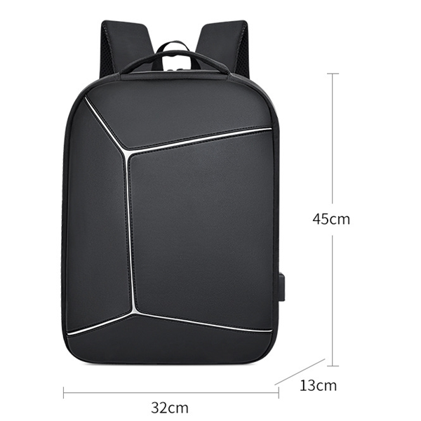 Sac à dos décontracté pour homme — Grand sac de voyage et du quotidien (Noir / 13 po)