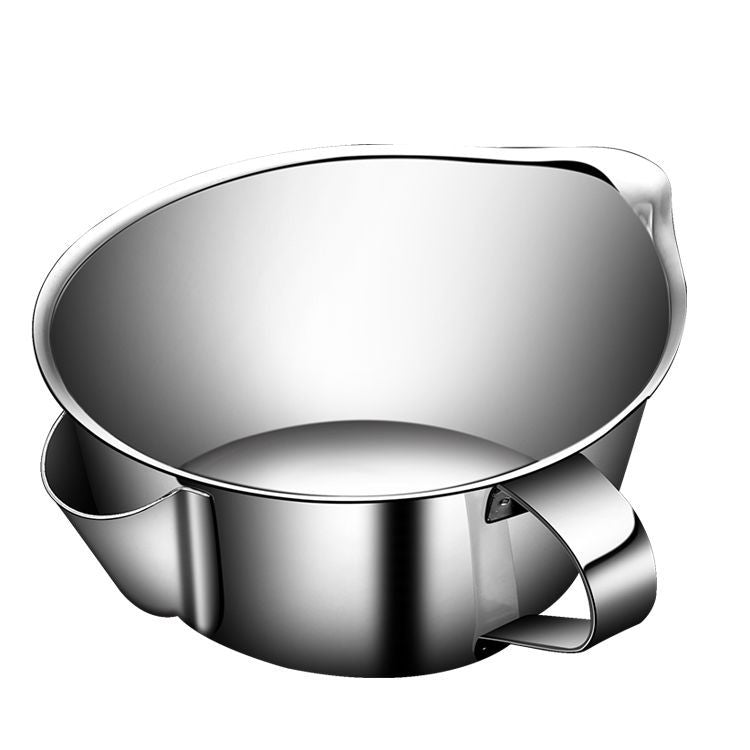 Bol séparateur d'huile et passoire en acier inoxydable 304 — Séparateur de graisse pour bouillons et sauces