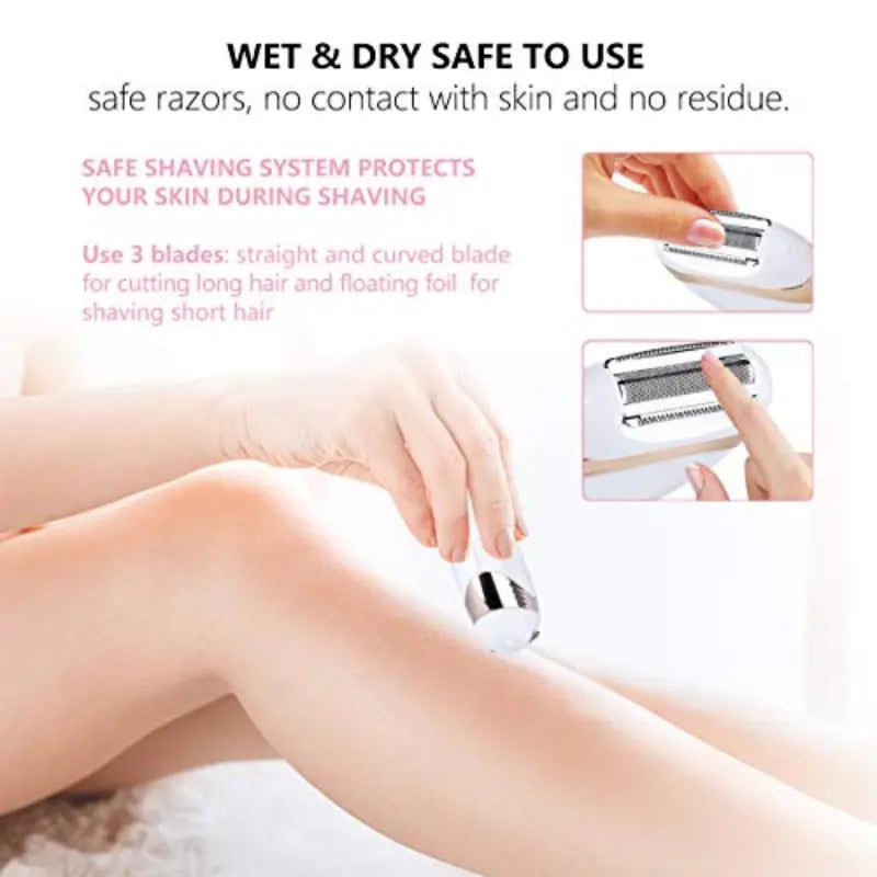Electric Razor and Bikini Trimmer for Women, Cordless