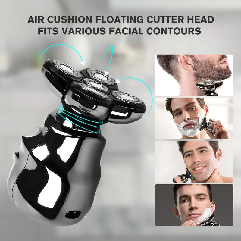 5-in-1 Cordless Electric Razor for Bald Men