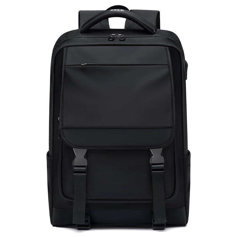 Large Capacity Men's Travel Business Backpack — Everyday Work & Adventure Bag (Black / Pink)