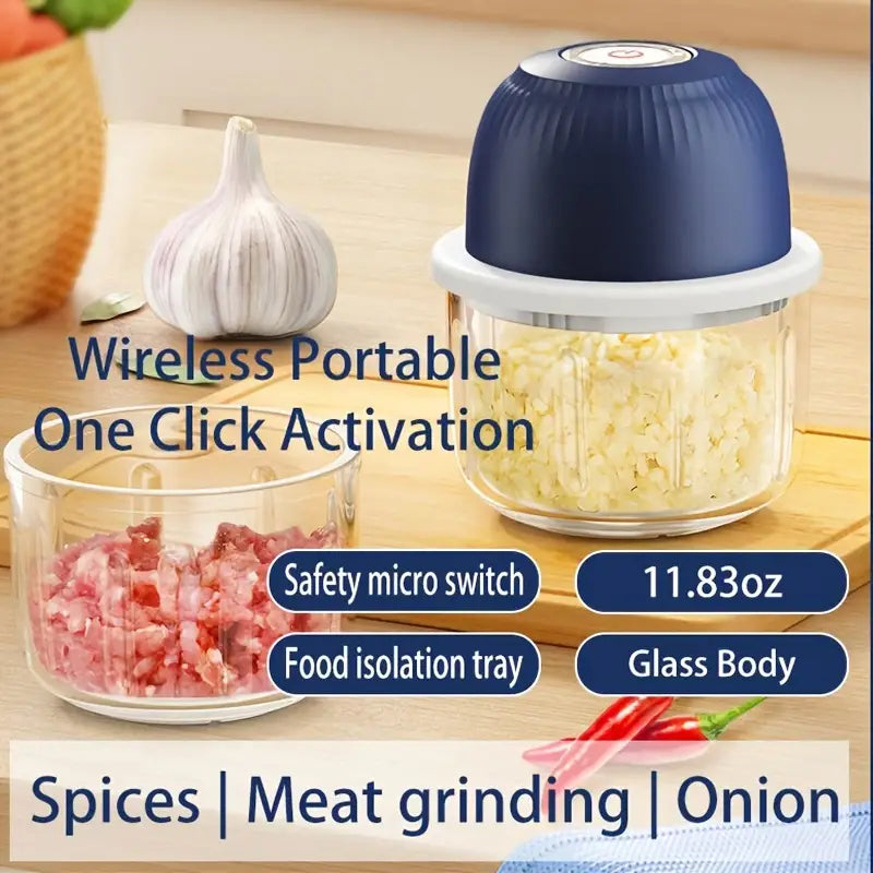 Mini Electric Garlic Chopper and Food Processor
