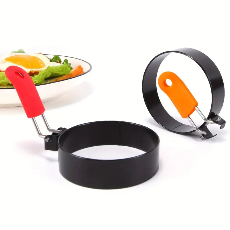 Stainless Steel Egg Frying Rings & Omelette Mould — Non-Stick Egg Shaper for Perfect Fried Eggs