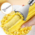 Stainless Steel Corn Planer & Thresher — Kitchen Corn Stripper Tool for Easy Corn Removal