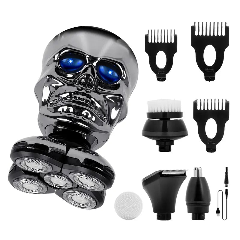 5-in-1 Cordless Electric Razor for Bald Men