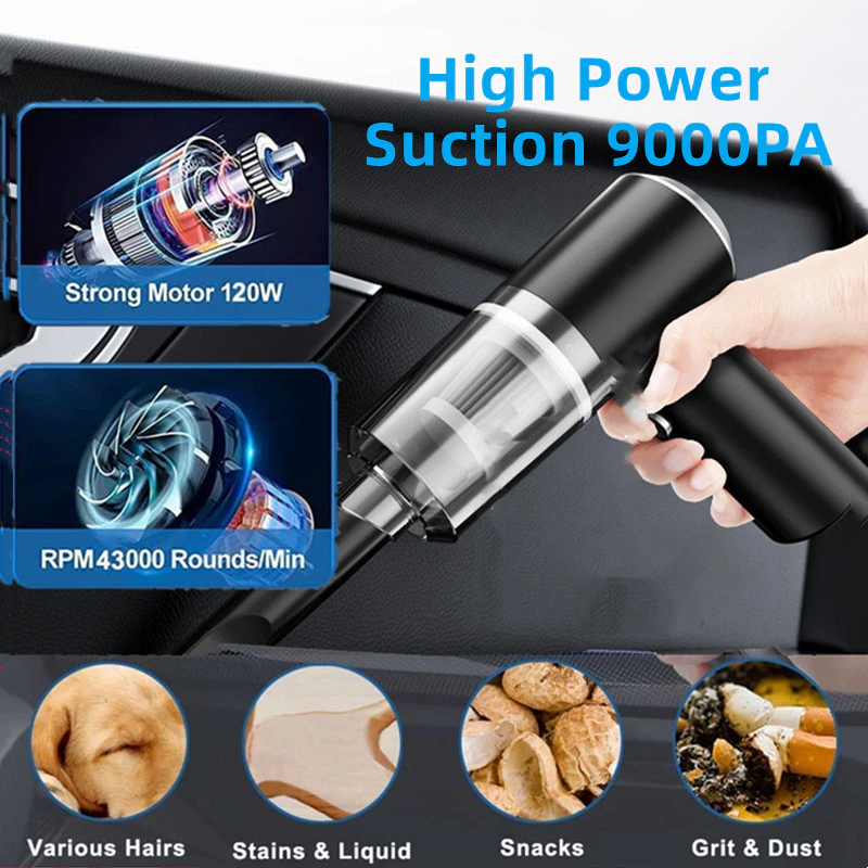 120W Cordless Handheld Vacuum Cleaner — Mini Portable Car & Home Wireless