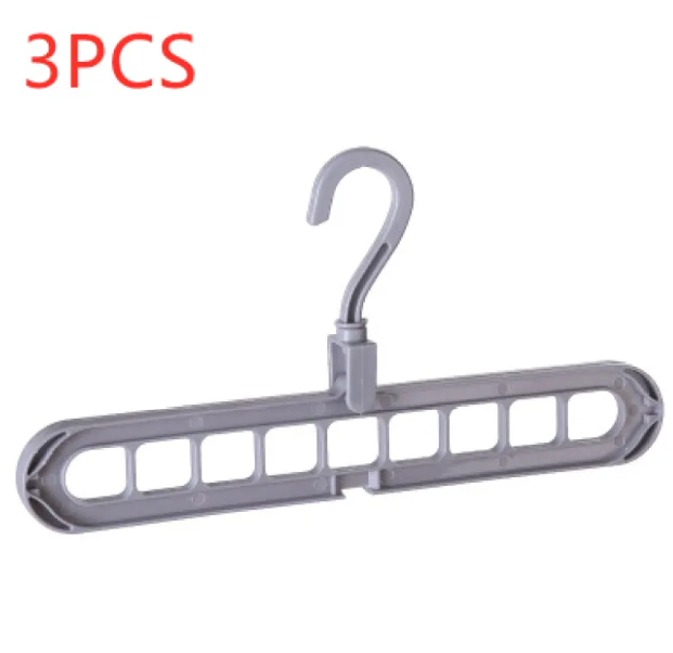 Cintre organisateur gain de place — Rangement multi-fentes pour placard