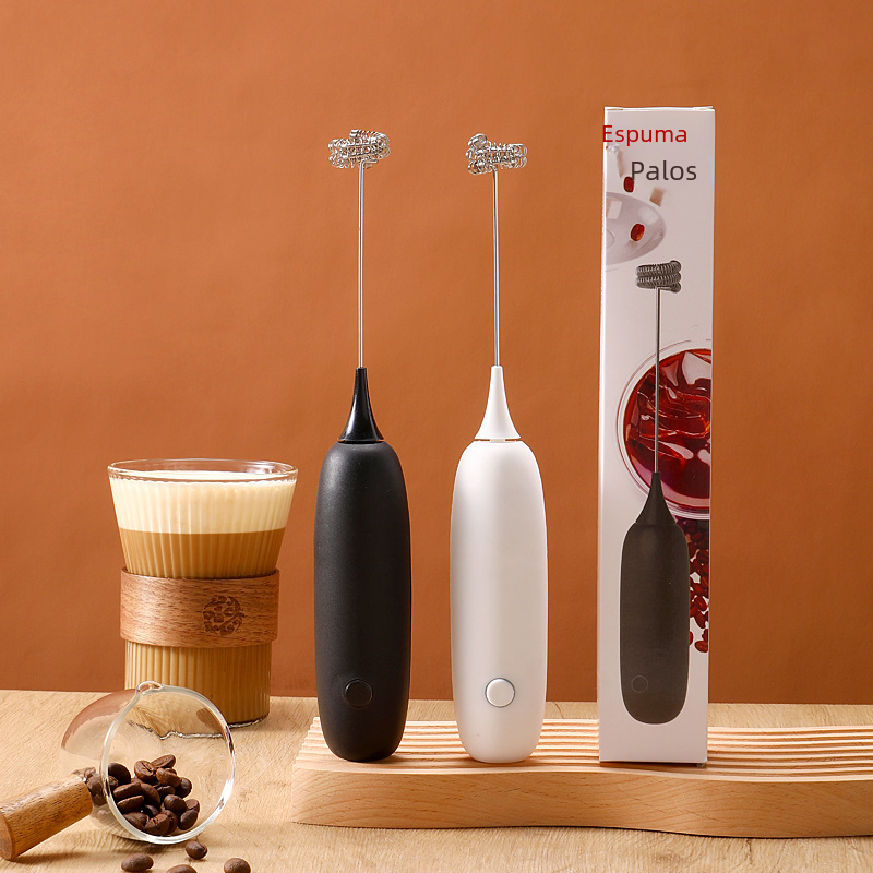Handheld Electric Milk Frother — Mini Foam Maker for Coffee, Matcha & Home Baking