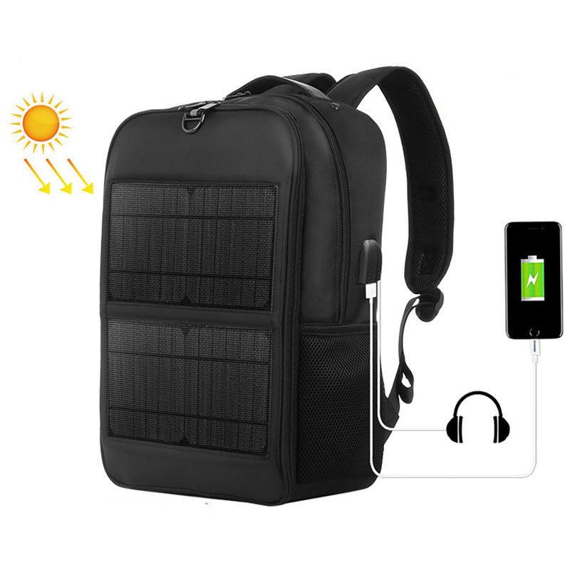 Waterproof Solar Charging Hiking Backpack – Large Capacity for Men & Women