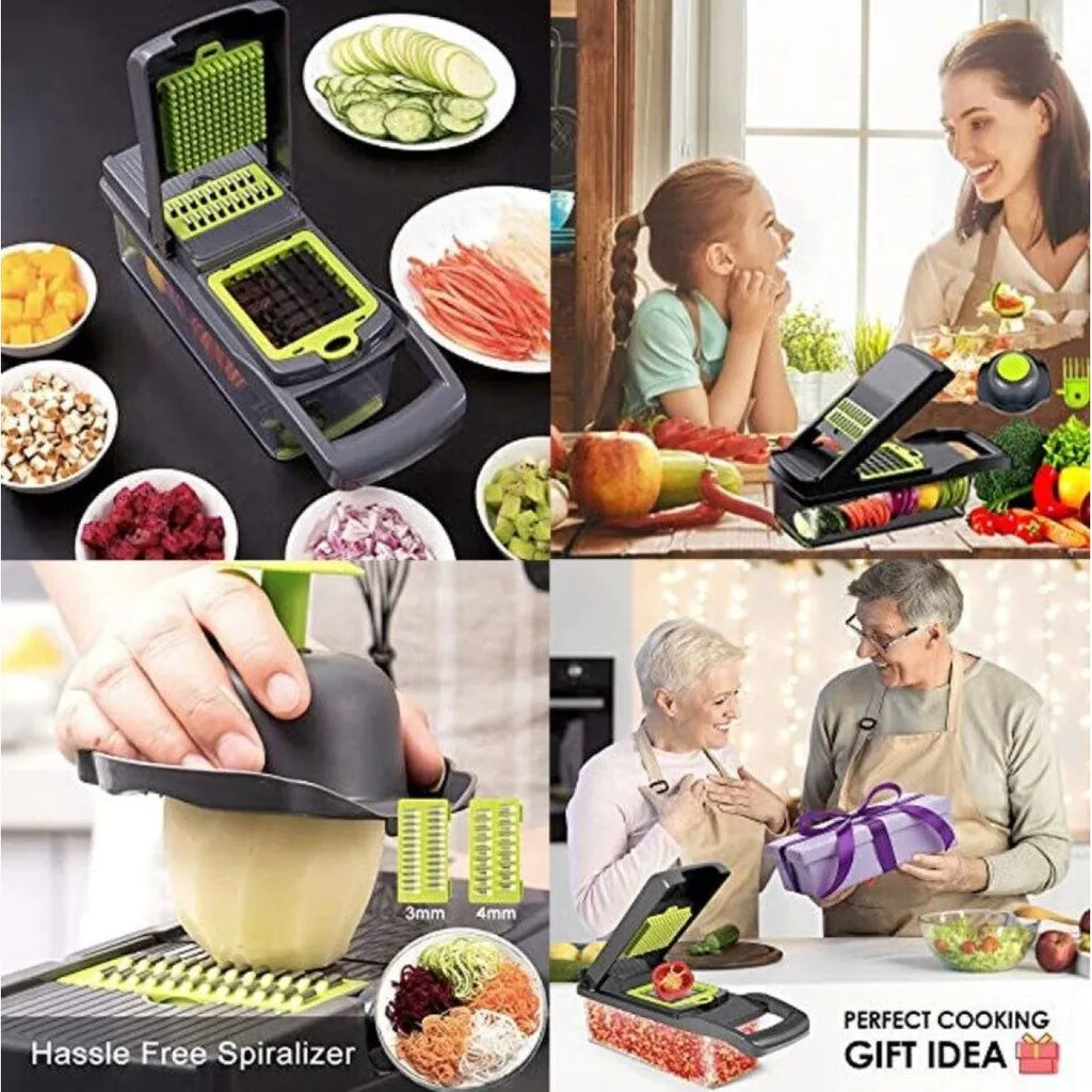 15-in-1 Multi-Function Vegetable Chopper & Slicer Set