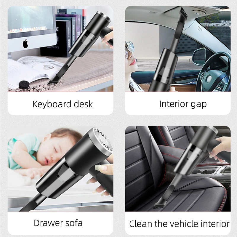 120W Cordless Handheld Vacuum Cleaner — Mini Portable Car & Home Wireless