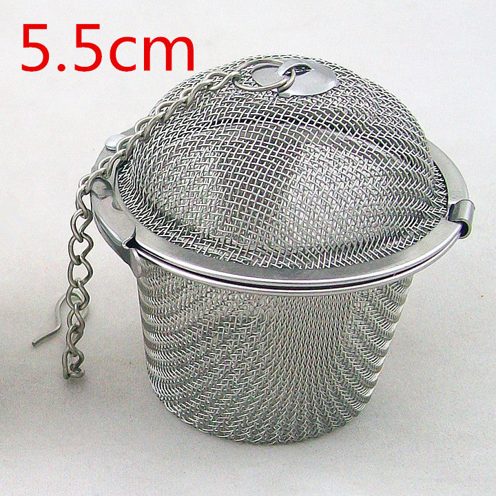 Stainless Steel Tea Ball Strainer — Creative Loose Leaf Tea Infuser in Multiple Sizes (Silver)