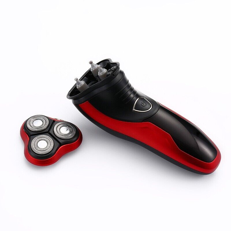 Men's Rotary Electric Shaver — 3D Floating Heads, Wet & Dry, Pop-Up Trimmer