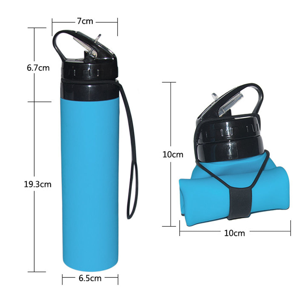 Silicone Sports Water Bottle for Outdoor Activities — Lightweight Foldable BPA-Free Bottle
