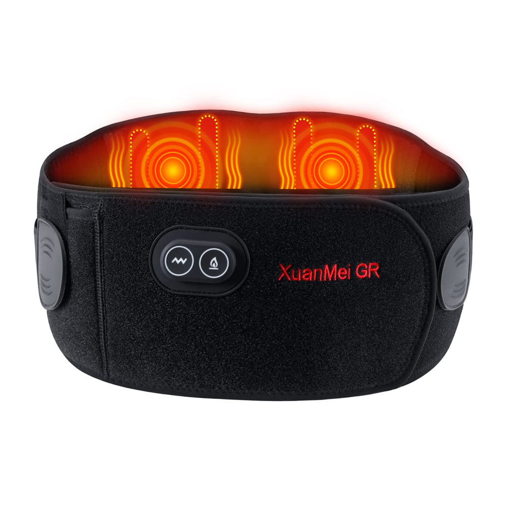 Cordless Heated Back Brace — Far Infrared Lumbar Massager with 10000mAh Power Bank