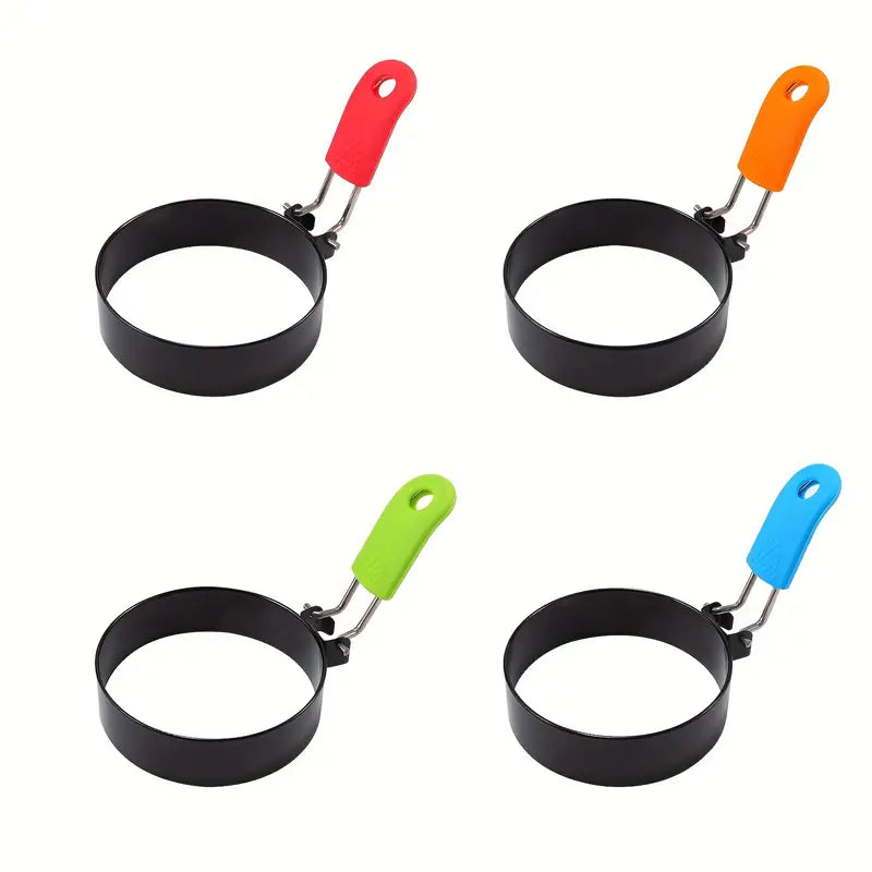Stainless Steel Egg Frying Rings & Omelette Mould — Non-Stick Egg Shaper for Perfect Fried Eggs