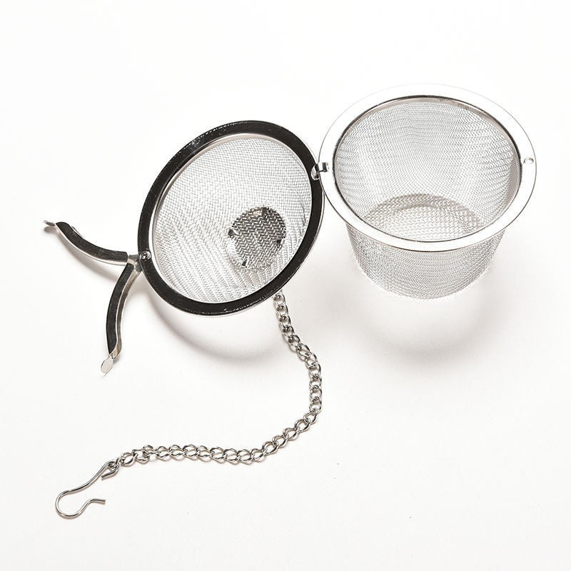 Boule à thé en acier inoxydable — Infuseur à thé en vrac créatif disponible en plusieurs tailles (argent)