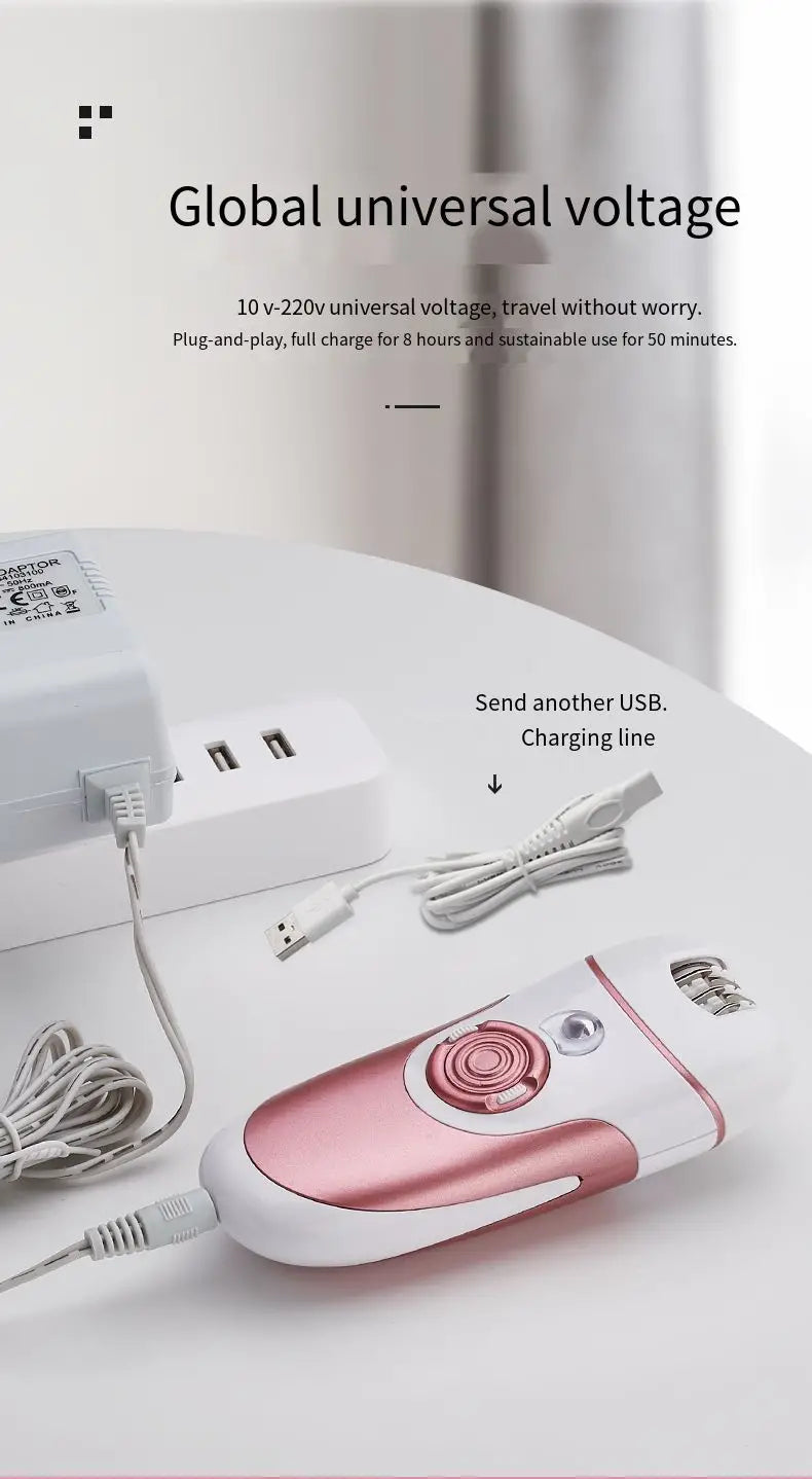 4-in-1 Cordless Electric Epilator for Women
