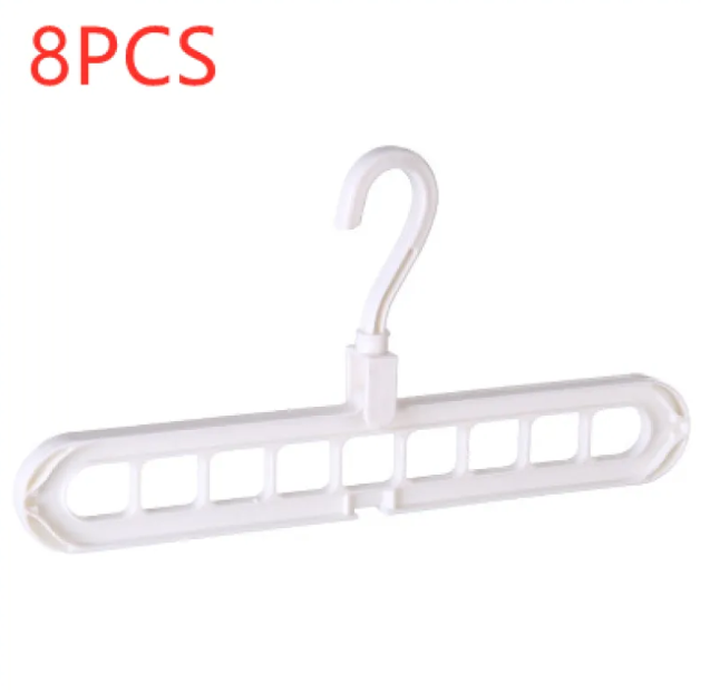 Cintre organisateur gain de place — Rangement multi-fentes pour placard