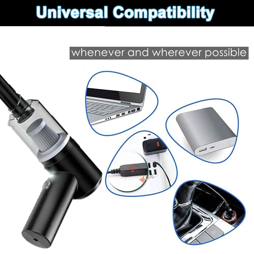 120W Cordless Handheld Vacuum Cleaner — Mini Portable Car & Home Wireless