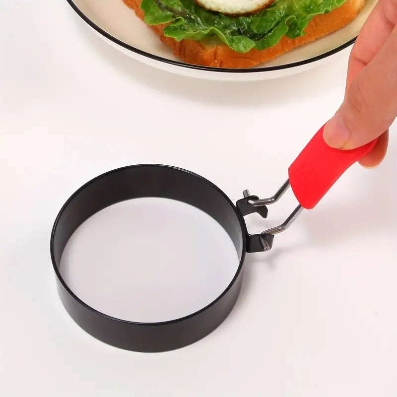 Stainless Steel Egg Frying Rings & Omelette Mould — Non-Stick Egg Shaper for Perfect Fried Eggs
