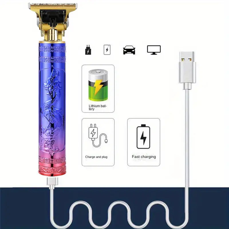 T9 Cordless USB Electric Hair Clipper for Men