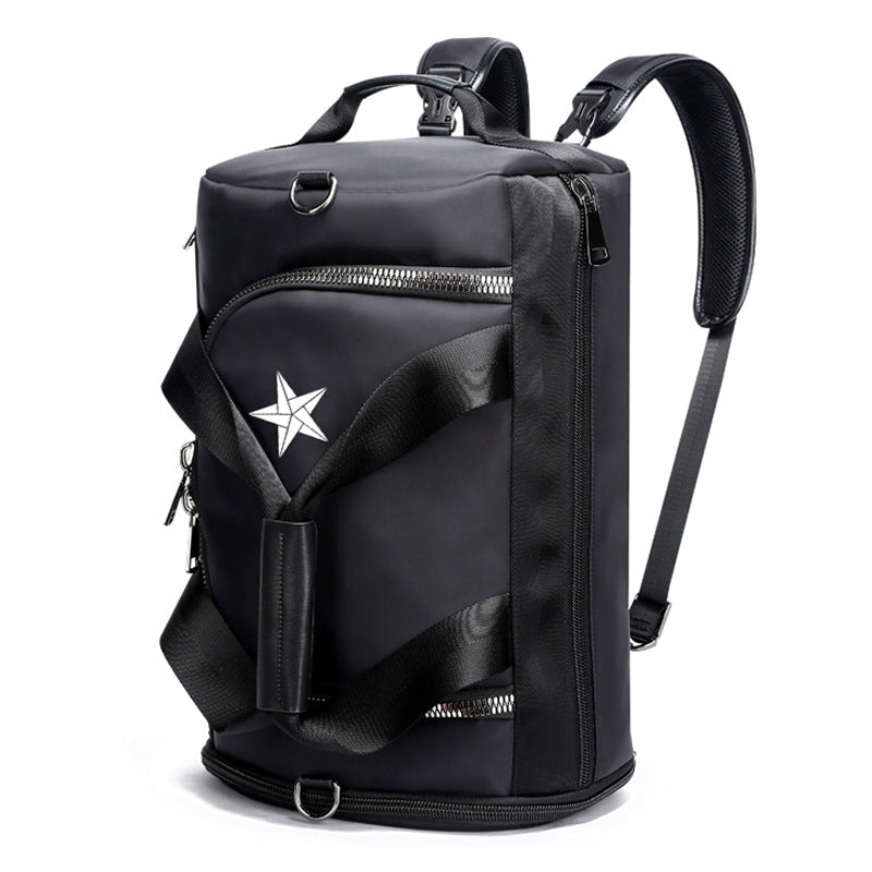Men's Casual Sports Travel Backpack — Large Capacity Everyday & Gym Bag (Black)