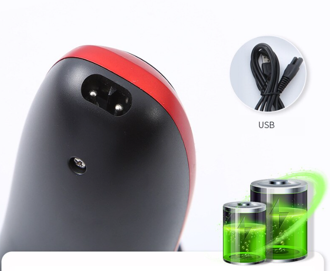 Men's Rotary Electric Shaver — 3D Floating Heads, Wet & Dry, Pop-Up Trimmer