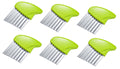 Crinkle Wavy Vegetable Slicer Set — Stainless Steel French Fry & Chip Cutter (6 Pieces)