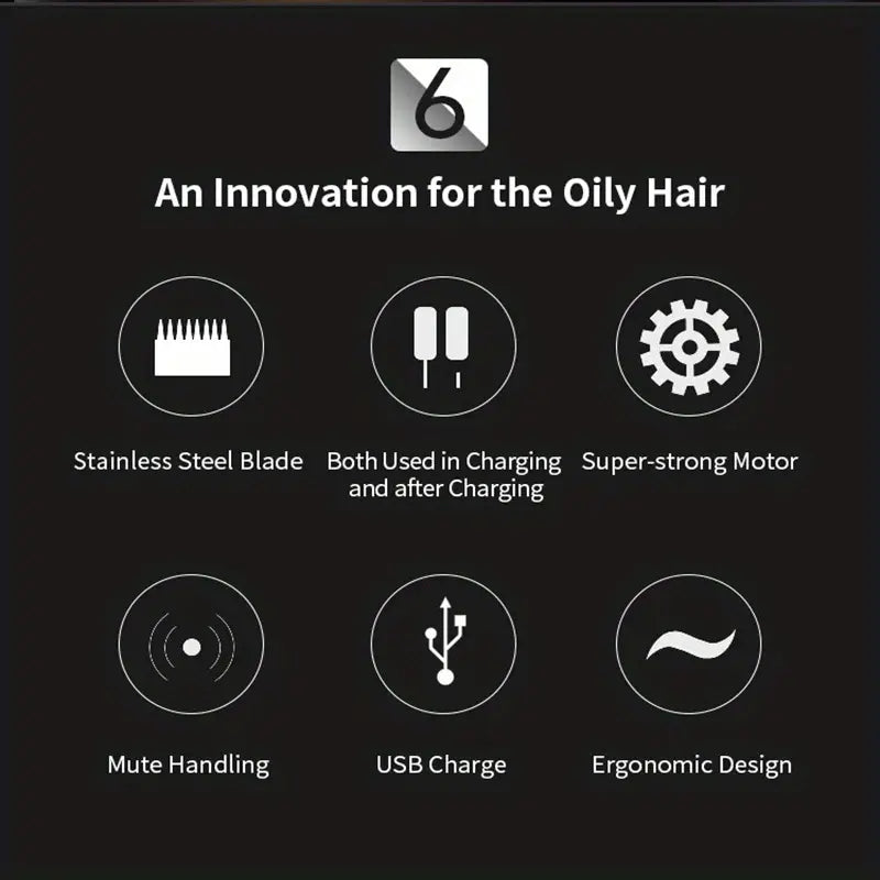 T9 Cordless USB Electric Hair Clipper for Men