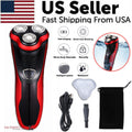Men's Rotary Electric Shaver — 3D Floating Heads, Wet & Dry, Pop-Up Trimmer