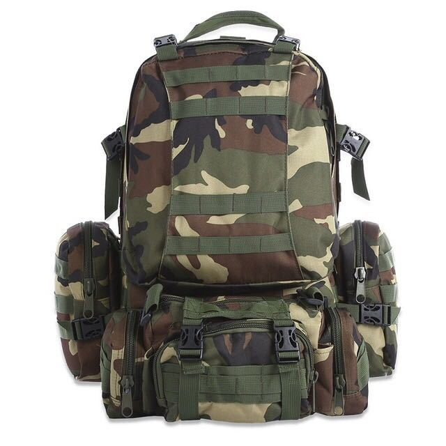 50L Tactical Waterproof Backpack – MOLLE Military Pack for Camping, Hiking & Travel | 6 Colors