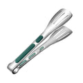 Stainless Steel Kitchen Tongs with Silicone Handle — Dishwasher Safe Cooking Tongs (Medium)
