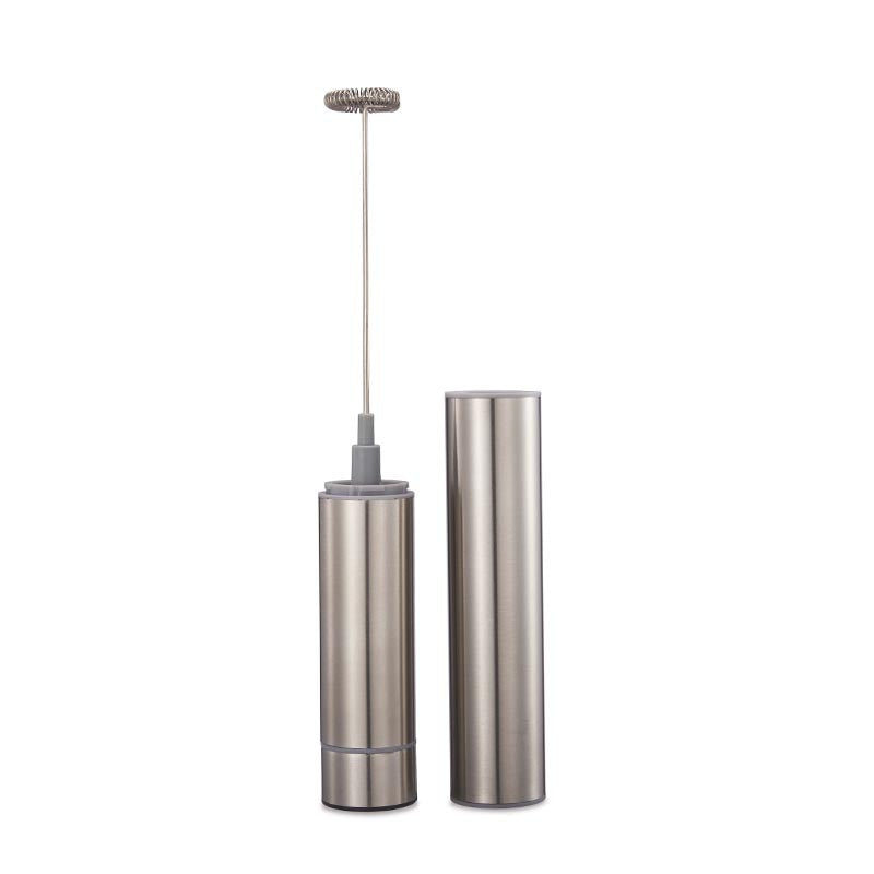 Handheld Electric Milk Frother & Mixer — Portable Stainless Steel Foam Maker for Coffee & Drinks