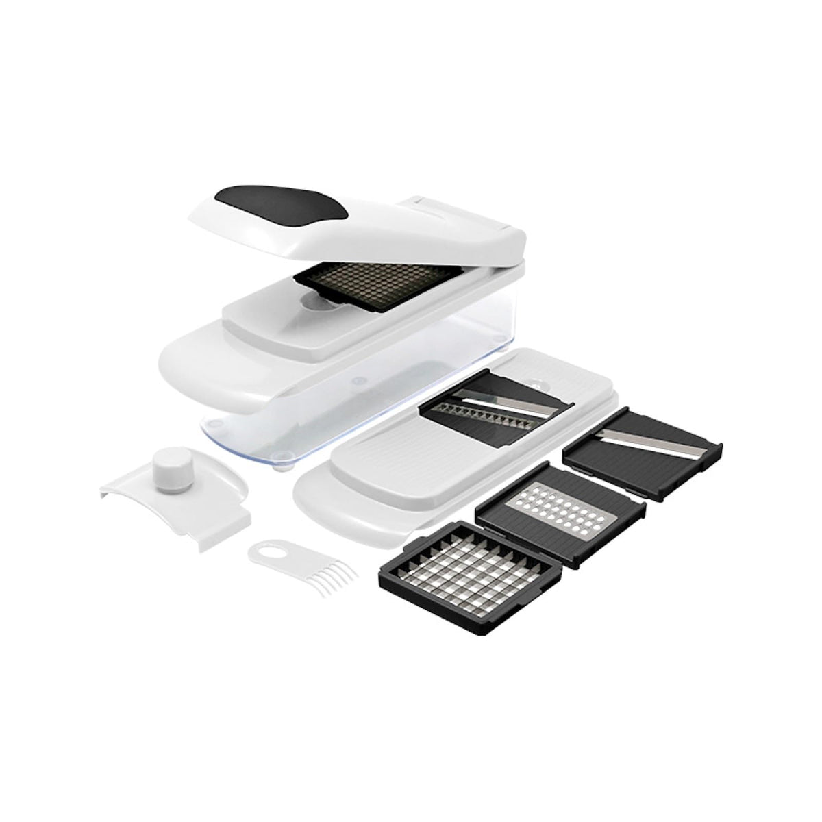 Gourmet Kitchen 10-Piece Vegetable Chopper & Spiralizer