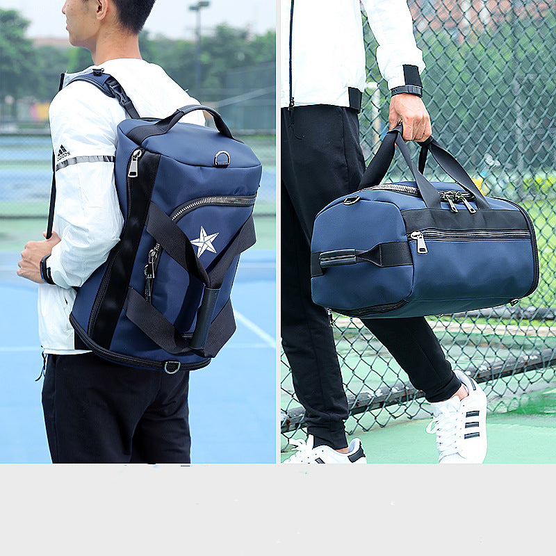Men's Casual Sports Travel Backpack — Large Capacity Everyday & Gym Bag (Black)