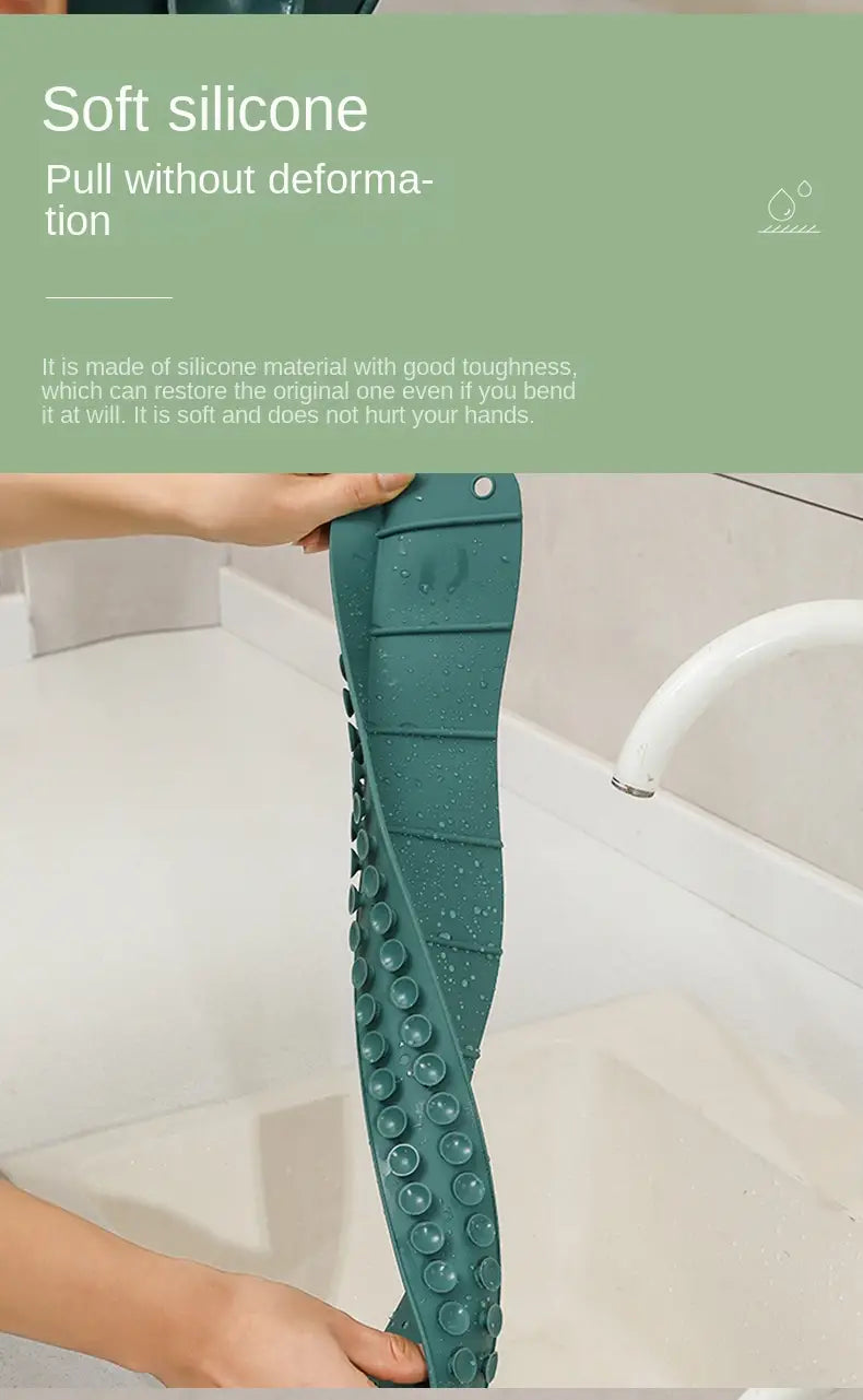 Pare-éclaboussures en silicone avec ventouse – Design minimaliste moderne