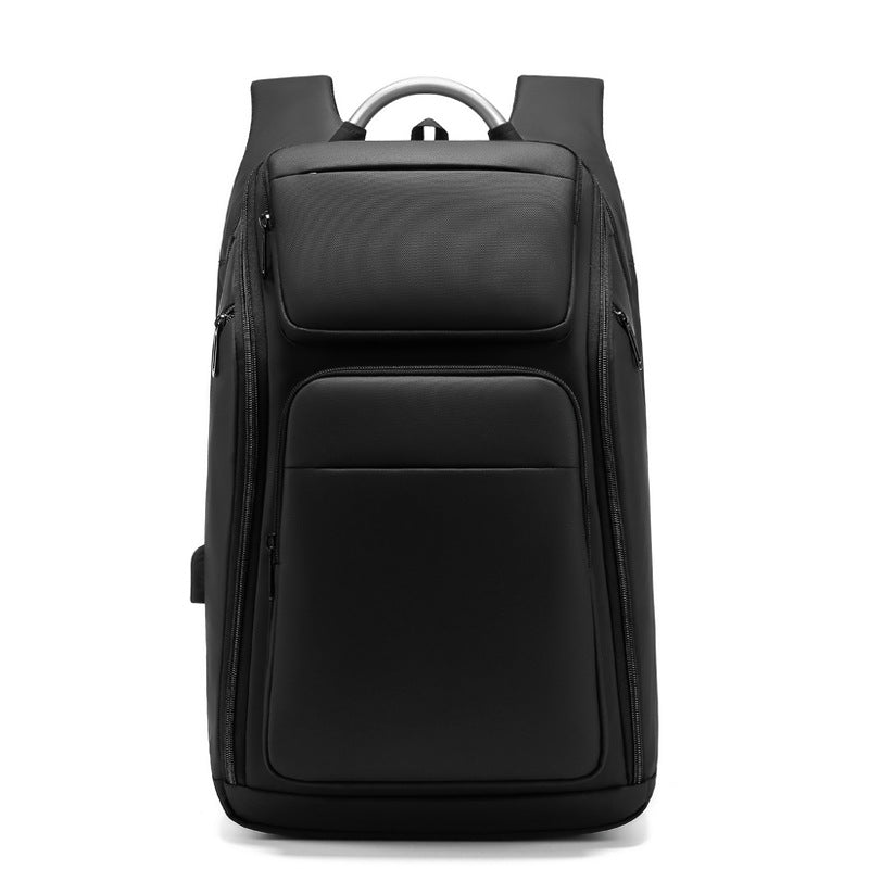 Large Capacity Business Travel Backpack for Men — Professional Everyday Bag (Black)