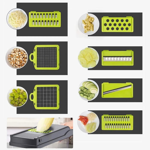 15-in-1 Multi-Function Vegetable Chopper & Slicer Set