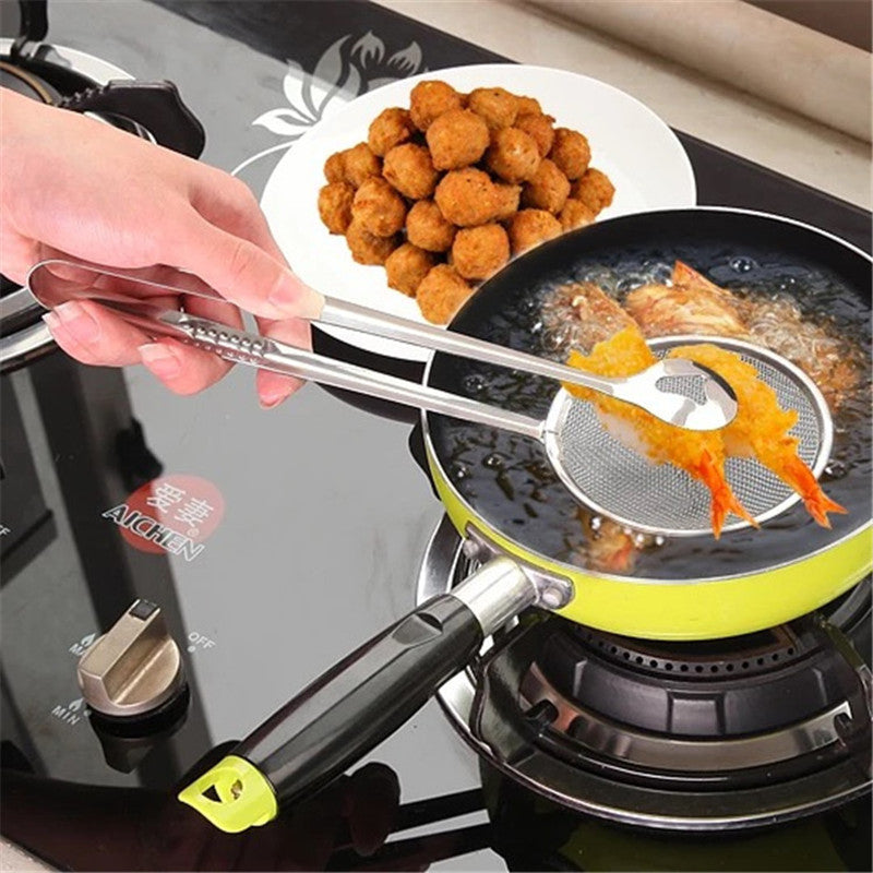 Écumoire passoire en acier inoxydable — Écumoire et passoire de cuisine pour la cuisson (argent)
