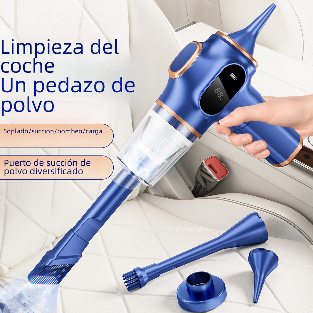 Portable High-Power Rechargeable Car Vacuum Cleaner — Dual-Purpose Suction & Blowing Cordless Cleaner