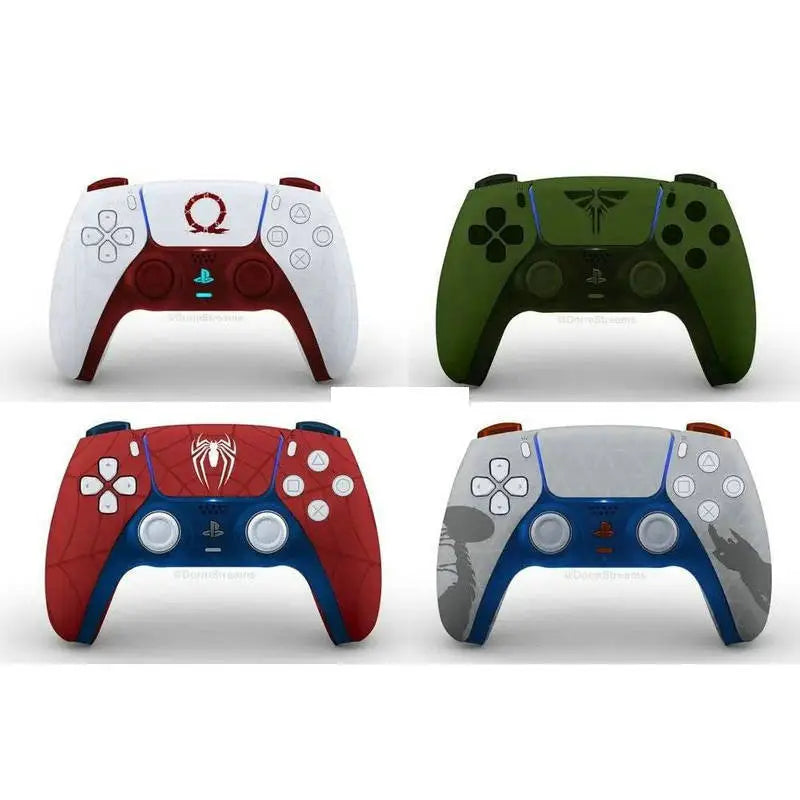 PS5 Four-Motor Wireless Gamepad with Vibration – Bluetooth, TYPE-C Charging | White/Black/Pink/Sky Blue/Rose Red