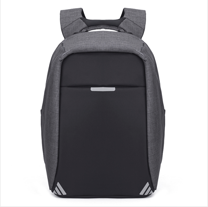 Waterproof Travel Backpack — Business Laptop Bag (Gray / Violet / Black)