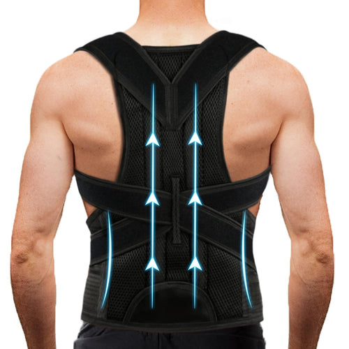Correcteur de posture et soutien dorsal – Soutien 3-en-1 pour hommes et femmes