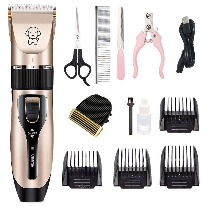 Professional Pet Hair Clipper – Dog & Cat Grooming Shaver with Titanium Ceramic Blade | Multiple Styles & Sets