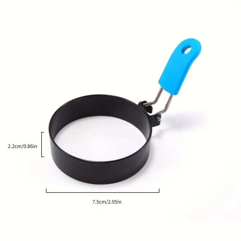 Stainless Steel Egg Frying Rings & Omelette Mould — Non-Stick Egg Shaper for Perfect Fried Eggs